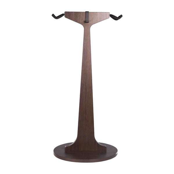 Gator Frameworks GFW-ELITEGTRHNGSTD-2X-BRN Stand appendi-chitarra doppio in finitura noce scuro<br>