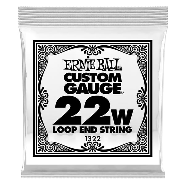 Ernie Ball 1322 Stainless Steel Wound Loop End .022