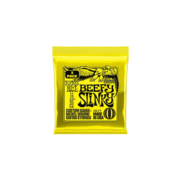 Ernie Ball 3627 Beefy Slinky Nckl Wnd 3 Pk 11 54