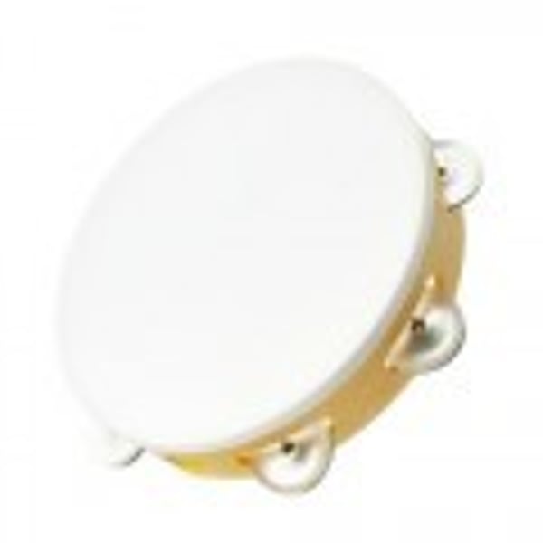 ANGEL Tamburello con sonagli in PVC con pelle sintetica, misura large
