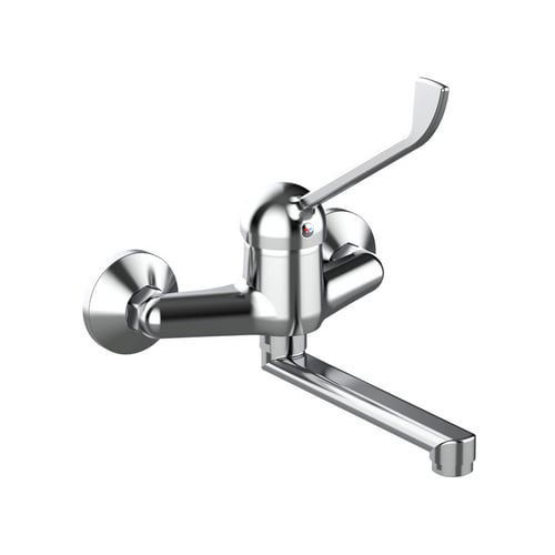 TIEMM Miscelatore monocomando lavello a muro con leva clinica linea ten