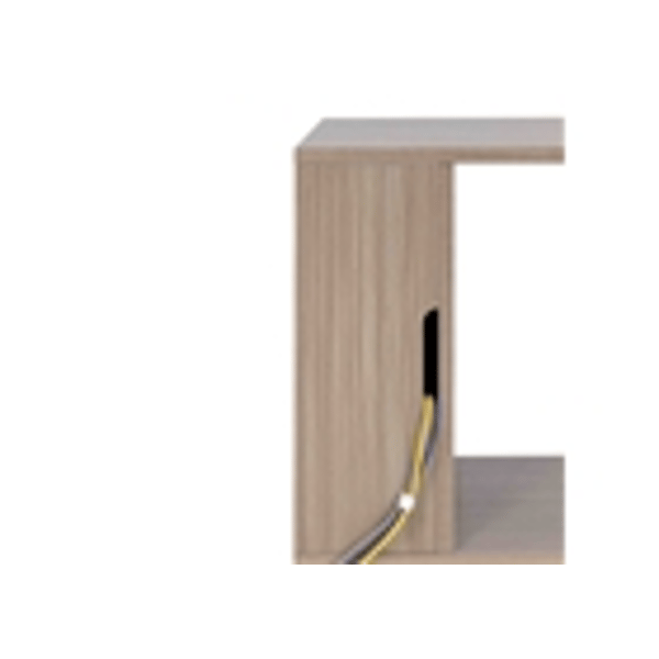 Gator Frameworks GFW-ELITESIDECAR-GRY Mobile rack sidecar cabinet in legno con finitura grigia<br>