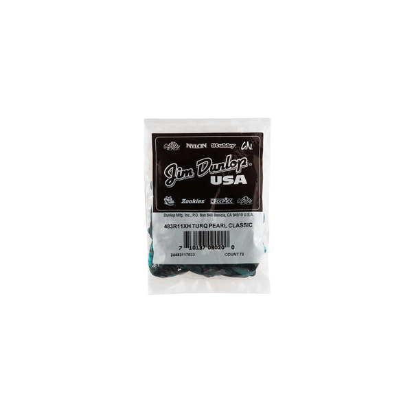 Dunlop 483R#11 Turquoise Perloid - X Heavy