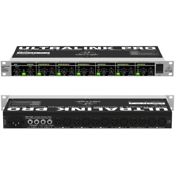 BEHRINGER MX882 V2 ULTRALINK PRO MIXER/SPLITTER MX-882 2/6 CANALI EX-DEMO