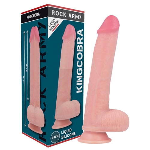 ROCK ARMY ROCKARMY - LIQUID SILICONE PREMIUM KINGCOBRA REALISTICO 24 CM -O- 4.77 CM