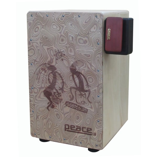 PEACE Clave block per cajon con adesivo