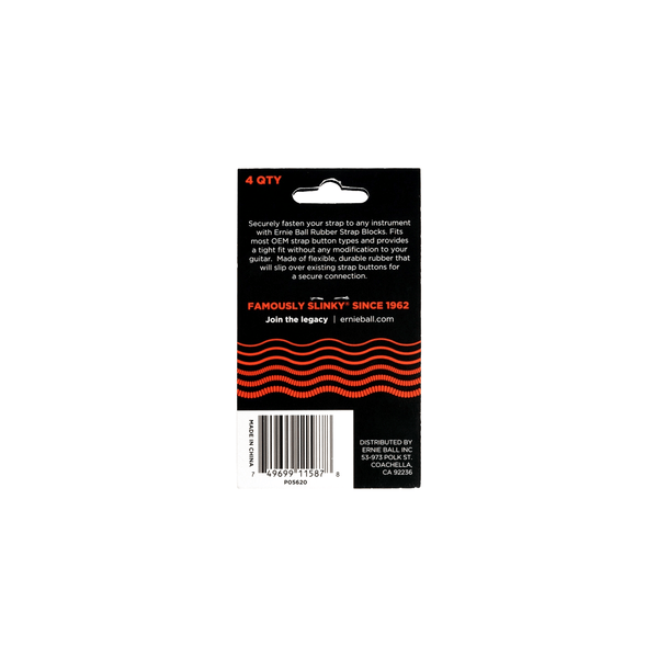 Ernie Ball 5620 Strap Blocks Red