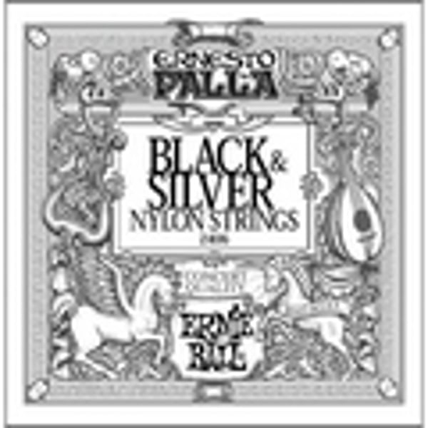 ERNIE BALL Ernesto Palla Nylon Classico Nero & Argento