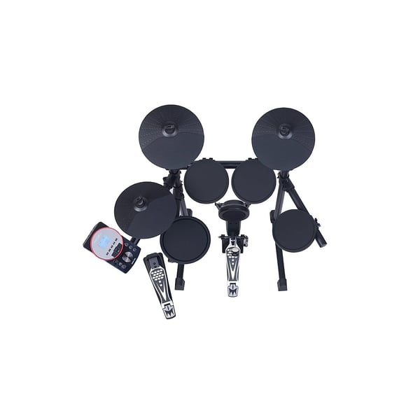 MEDELI Batteria elettronica compatta, pieghevole e dal design elegante con Snare Pad a 2 zone da 10" ed espandibiltà a 2 Crash e 4 Tom.