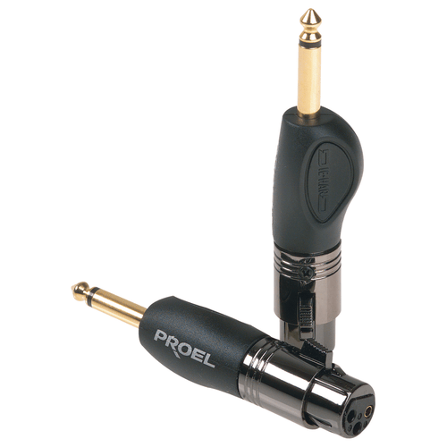 DIE HARD Adattatore professionale spina 6,3 mm mono > presa XLR 3 poli