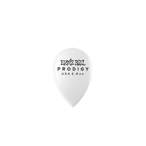 Ernie Ball 9336 Plettri Prodigy Teardrop Bianco 2,0 mm Busta 6