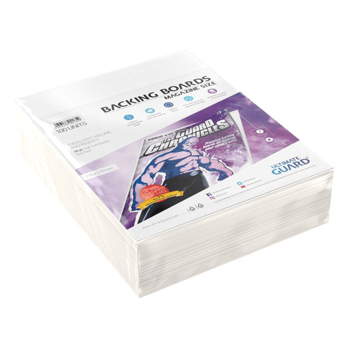 Ultimate Guard Comic Backing Boards (100) - Magazine Size