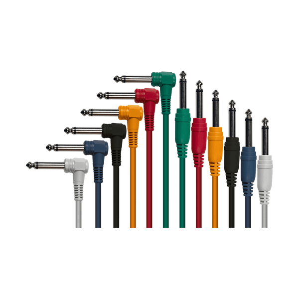 Yellow Cable P090CD-6 Cavi Patch Jack Dritto/Jack Angolato 90 cm 6 Pcs