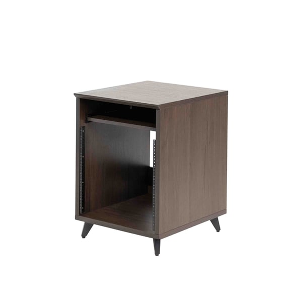 Gator Frameworks GFW-ELITEDESKRK-BRN Rack studio 10U in noce scuro<br>