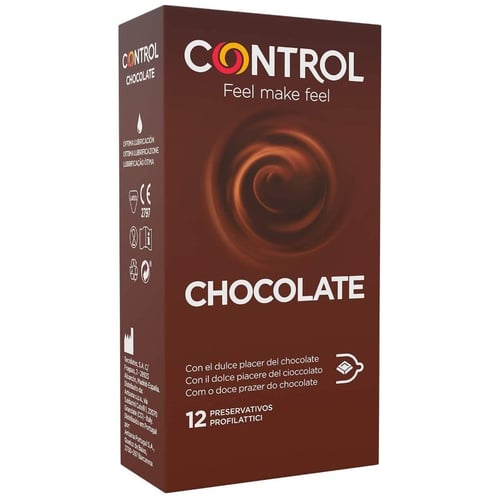 CONTROL CONDOMS CONTROL - ADAPTA CHOCOLATE CONDOMS 12 UNITS