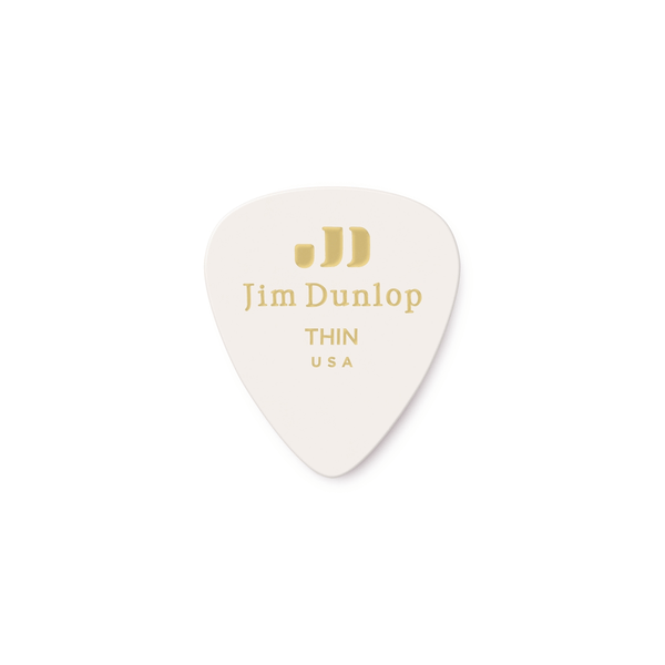 Dunlop 483R#01 White Classic - Thin