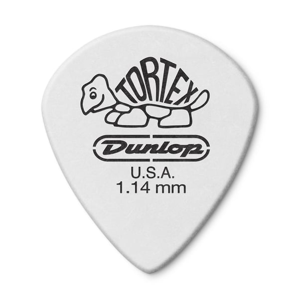Dunlop 478P1.14 TORTEX WHITE JAZZ III, 1.14MM