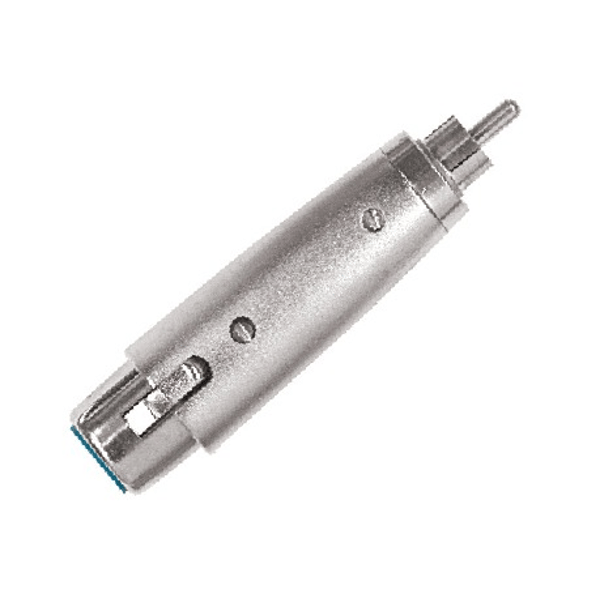 PROEL STAGE Adattatore professionale in metallo: presa XLR 3 poli -&gt; spina RCA.