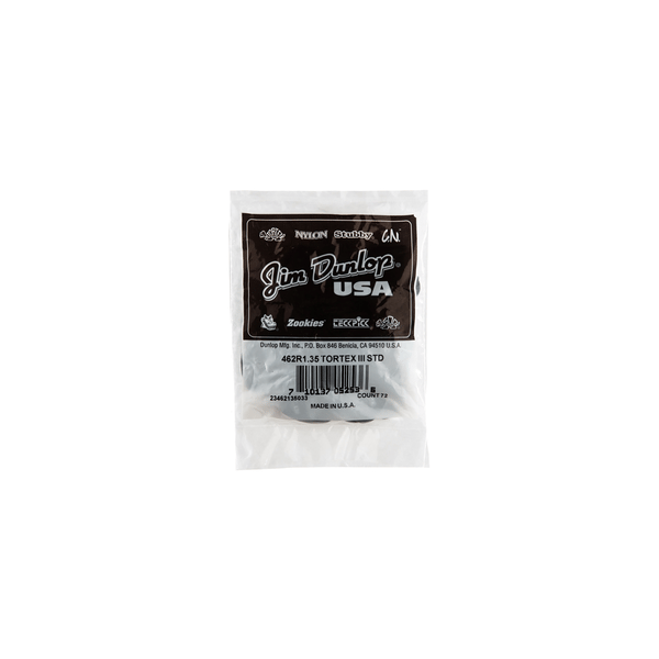 Dunlop 462R Tortex III Black 1.35
