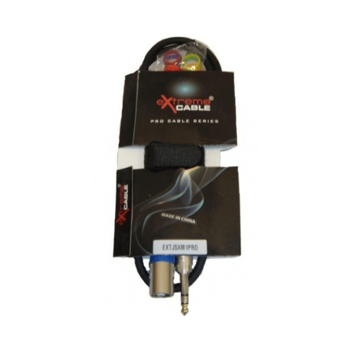 EXTREME JSXM1PRO CAVO XLR MASCHIO - JACK STEREO 1/4" 6.3mm 1 MT