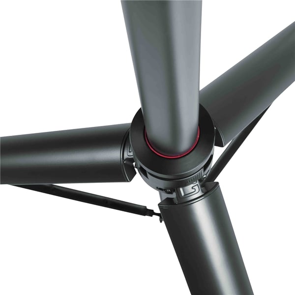 Gator Frameworks GFW-ID-SPKR Supporto per altoparlanti regolabile con pistone di sollevamento<br>