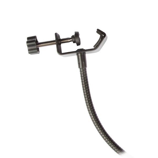 PROEL STAGE Filtro antisibilo doppio a calza in nylon, con flessibile regolabile di lunghezza 34 cm. Colore nero.