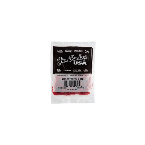 Dunlop 462R Tortex III Red .50