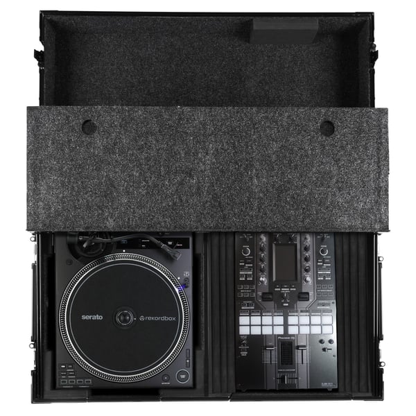 UDG U91100BL - ULTIMATE FLIGHT CASE SINGLE TURNTABLE BATTLE/PLX-CRSS12+10/12" MIXER PLUS"