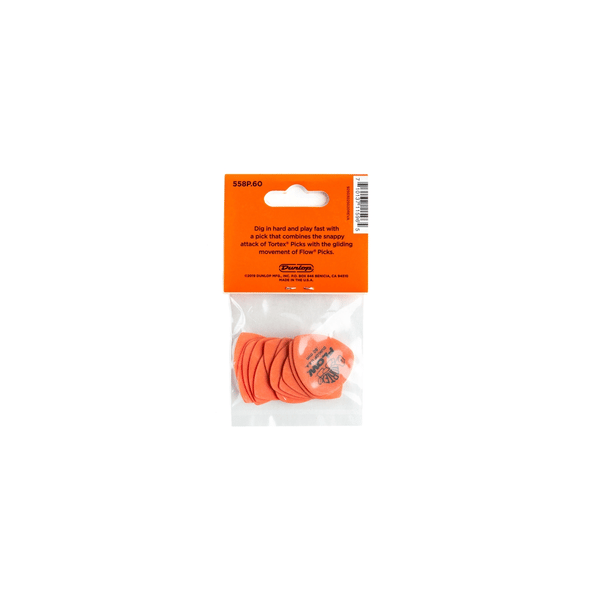 Dunlop 558P060 Tortex Flow Standard .60 mm Player's Pack/12