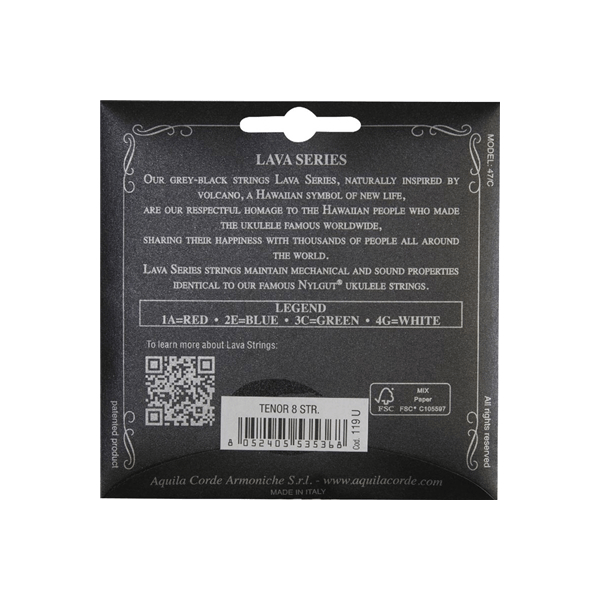 Aquila 119U Lava Series Uke Set, 8-str.