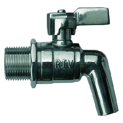 RUBINETTO A SFERA INOX CON LEVA 1/2"