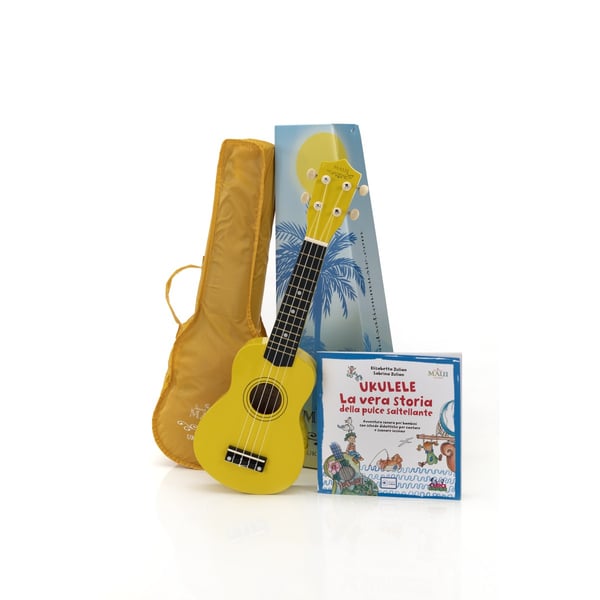 SOUNDSATION Ukulele MAUI SUNNY con borsa e libro educativo CURCI per bambini