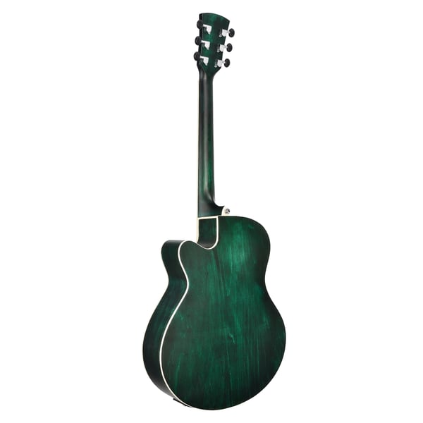 SOUNDSATION Chitarra acustica cutaway amplificata con finitura hand wiped. Modello SAGUARO-HW-CE GR