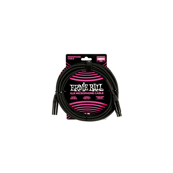 Ernie Ball 6391 Cavo Microfonico Braided nero 4,5 m