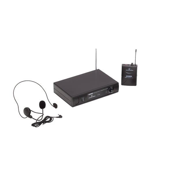 SOUNDSATION Radiomicrofono VHF Plug and Play con Bodypack e archetto (215.5 MHz). Modello WF-V11PB