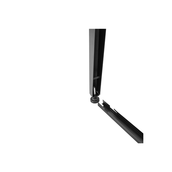 Gator Frameworks GFW-ELITEKEYTBL61-BLK Workstation in legno nera per tastiere fino a 61 tasti<br>