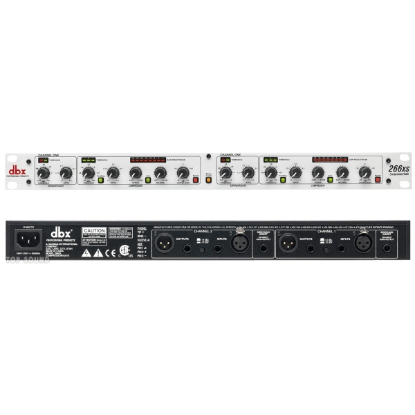 DBX 266XS COMPRESSORE LIMITER GATE 2 CANALI 1 UNITA RACK PROCESSORE DI SEGNALE PROFESSIONALE OFFERTISSIMA