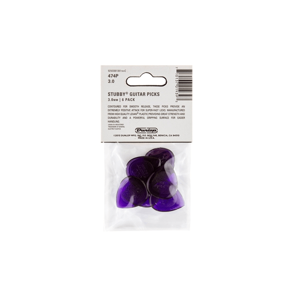 Dunlop 474P3.0 Stubby Jazz 3.0mm