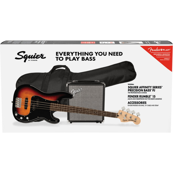SQUIER Guitar pack Affinity Stratocaster® HSS Lake Placid Blue. Modello 0372980600
