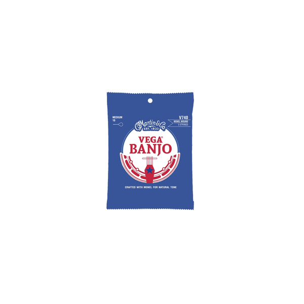 Martin & Co. V740 Vega Banjo Strings Medium Monel Wound