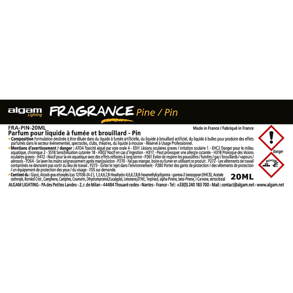 Algam Lighting FRA-PIN-20ML Profumo per Liquido del Fumo 20ml Pino