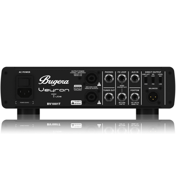 BUGERA BV1001-T VEYRON TUBE TESTATA VALVOLARE PER BASSO 2000 WATT