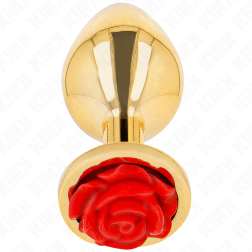 KINK PLEASURE PLUGS KINK - PLUG ANALE ORO ROSA ROSSO TAGLIA S