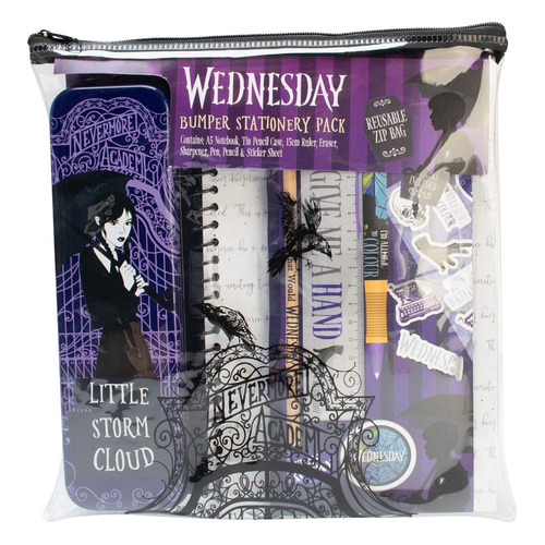 Wednesday pack de 9 Set de Escritura Bumper
