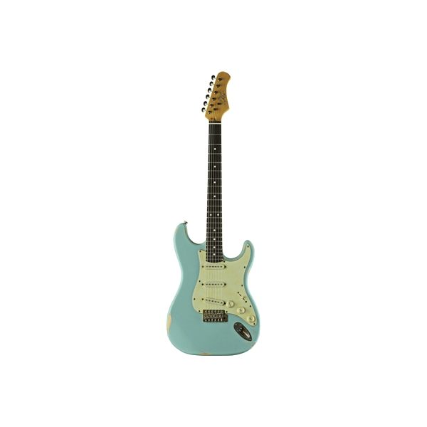 Eko Guitars S-300 Relic Daphne Blue