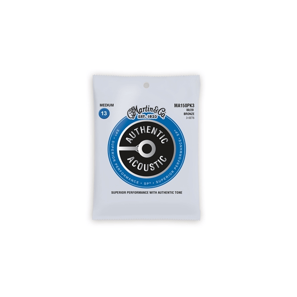Martin & Co. MA150PK3 Authentic SP Medium Bronze 13-56 Pack 3