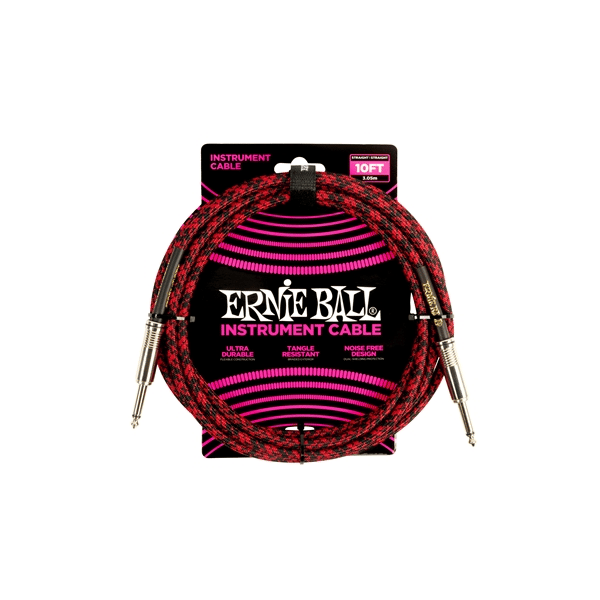 Ernie Ball 6394 Braided Straight Straight 3m