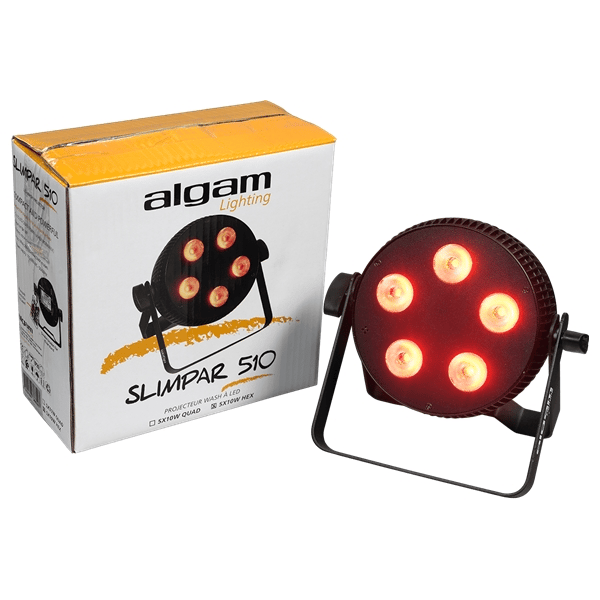 Algam Lighting SLIMPAR-510-HEX Proiettore Par LED 5 x 10W RGBWAU