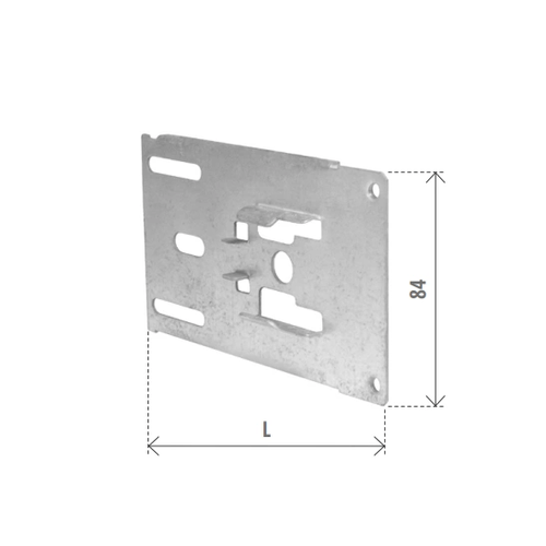 PIASTRA 145mm PER CUSCINETTO 42mm FERRO ZINCATO