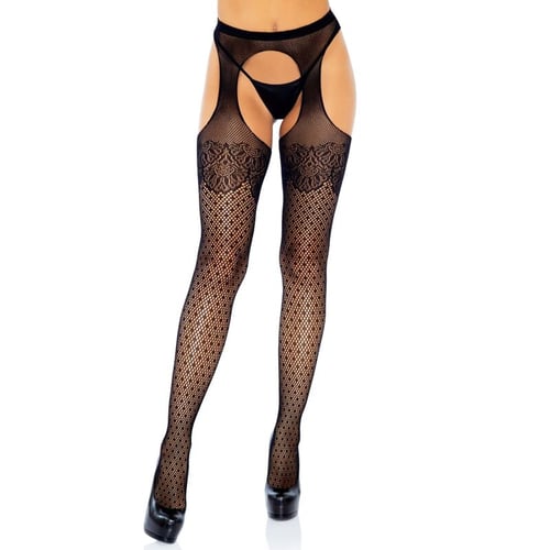 LEG AVENUE POLKA DOT STRÄGERHOSE EINHEITSGRÖSSE
